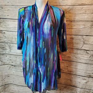 Creation Cardigan Fashion Cage Multicolor Size Large NWT Reg $56.99